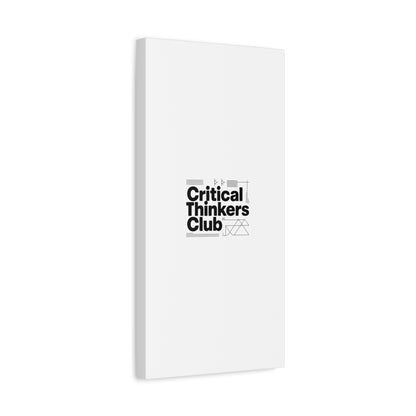Critical Thinkers Club Canvas, Matte Stretched Art | Nerd Humor, Processing Moment