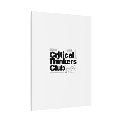 Critical Thinkers Club Canvas, Matte Stretched Art | Nerd Humor, Processing Moment