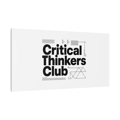 Critical Thinkers Club Canvas, Matte Stretched Art | Nerd Humor, Processing Moment