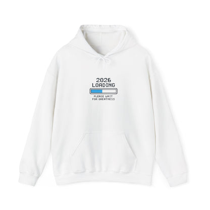 2026 Landing progress bar Hoodie | Please Wait For Greatness Unisex sweatshirt | Party | Get together | Office | Life