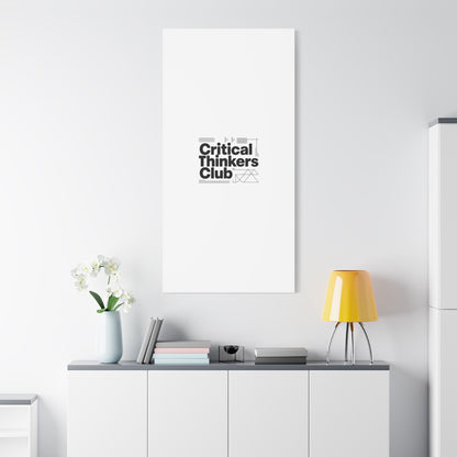 Critical Thinkers Club Canvas, Matte Stretched Art | Nerd Humor, Processing Moment