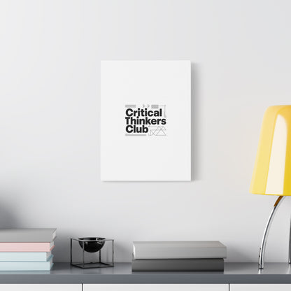 Critical Thinkers Club Canvas, Matte Stretched Art | Nerd Humor, Processing Moment