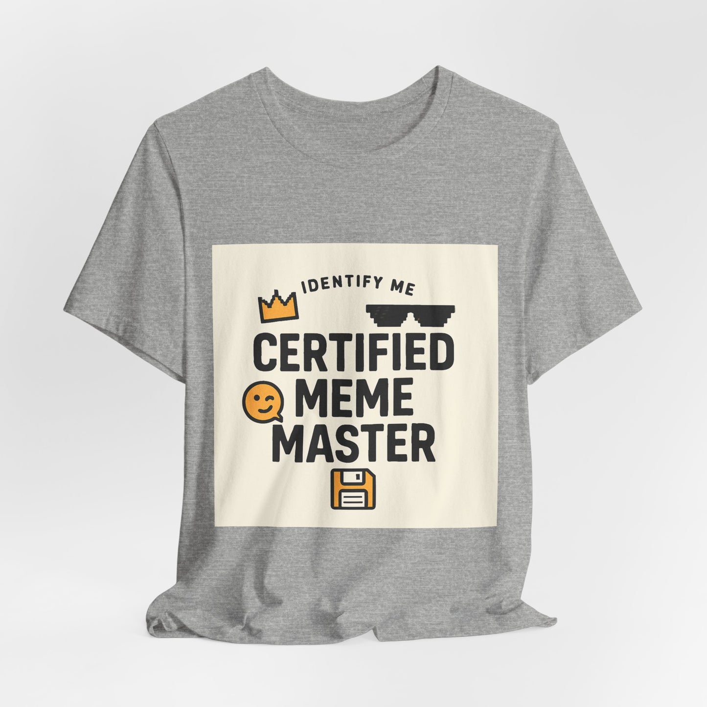 Certified Meme Master Unisex T-Shirt | Funny Internet Graphic Unisex Tee | Office | Cafe | Shopping | Tech