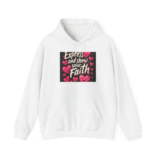 Faith Heart Hoodie — "Express and Show Your Faith" Cozy Christian Pullover