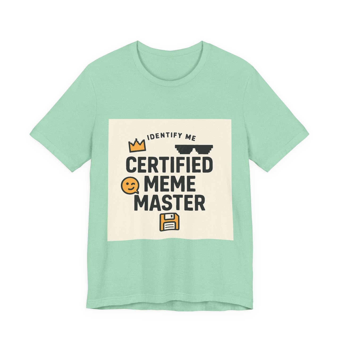 Certified Meme Master Unisex T-Shirt | Funny Internet Graphic Unisex Tee | Office | Cafe | Shopping | Tech