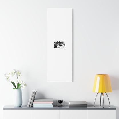 Critical Thinkers Club Canvas, Matte Stretched Art | Nerd Humor, Processing Moment