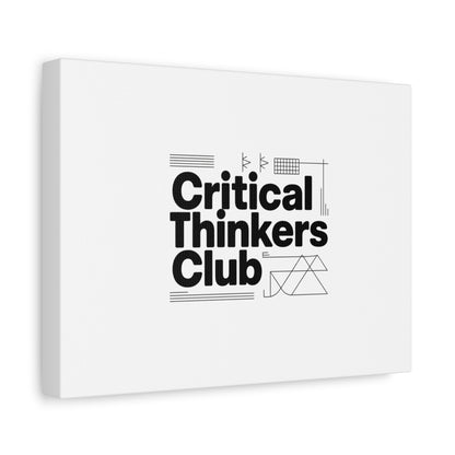 Critical Thinkers Club Canvas, Matte Stretched Art | Nerd Humor, Processing Moment