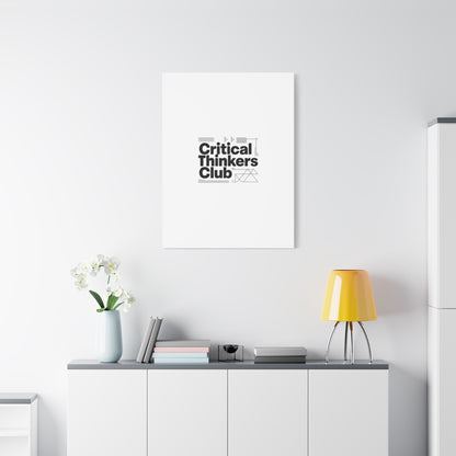 Critical Thinkers Club Canvas, Matte Stretched Art | Nerd Humor, Processing Moment