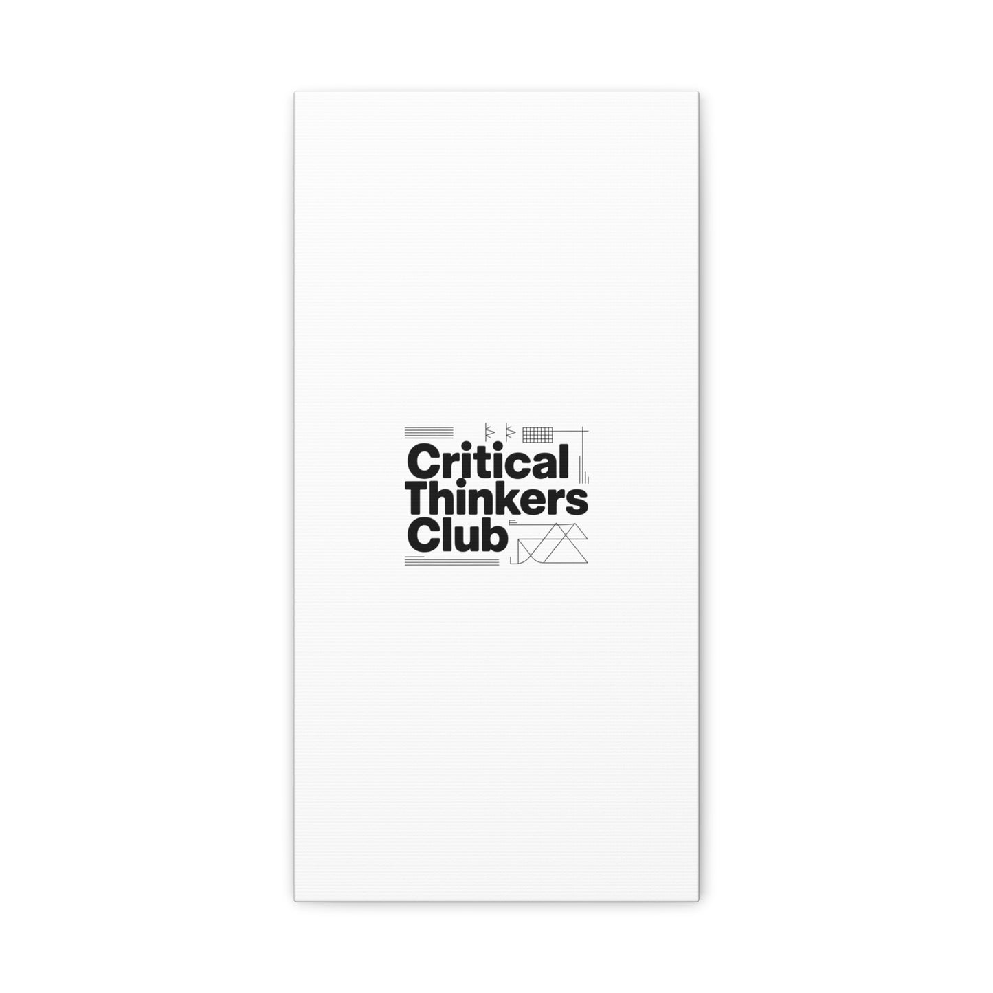 Critical Thinkers Club Canvas, Matte Stretched Art | Nerd Humor, Processing Moment