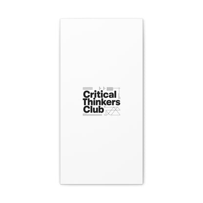 Critical Thinkers Club Canvas, Matte Stretched Art | Nerd Humor, Processing Moment