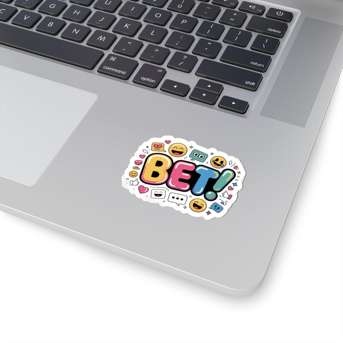BET! kiss-cut Sticker | Gen-Z Slang, Cringe Sticker, Internet Lingo |  laptops, journals, and water-resistant