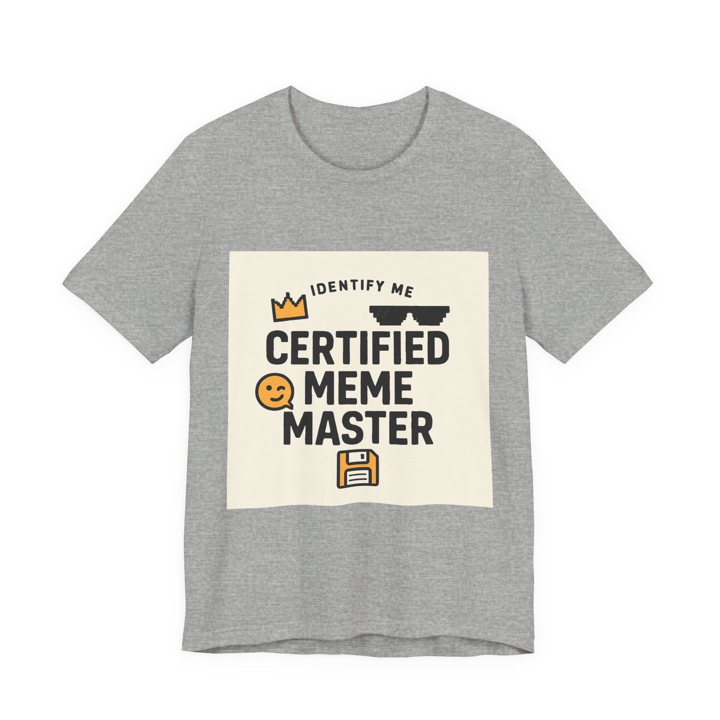 Certified Meme Master Unisex T-Shirt | Funny Internet Graphic Unisex Tee | Office | Cafe | Shopping | Tech