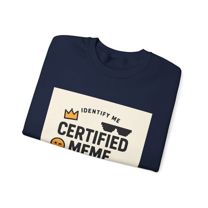 Certified Meme Master Unisex sweatshirt | funny internet meme design | Office | Tech | Online Chat | Trend
