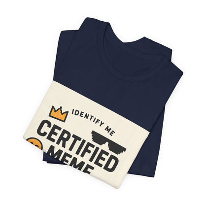 Certified Meme Master Unisex T-Shirt | Funny Internet Graphic Unisex Tee | Office | Cafe | Shopping | Tech