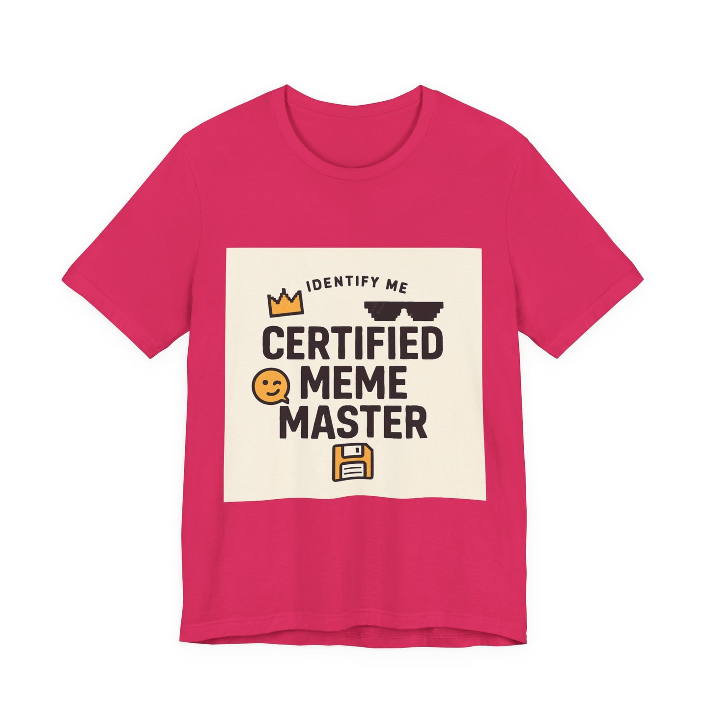 Certified Meme Master Unisex T-Shirt | Funny Internet Graphic Unisex Tee | Office | Cafe | Shopping | Tech