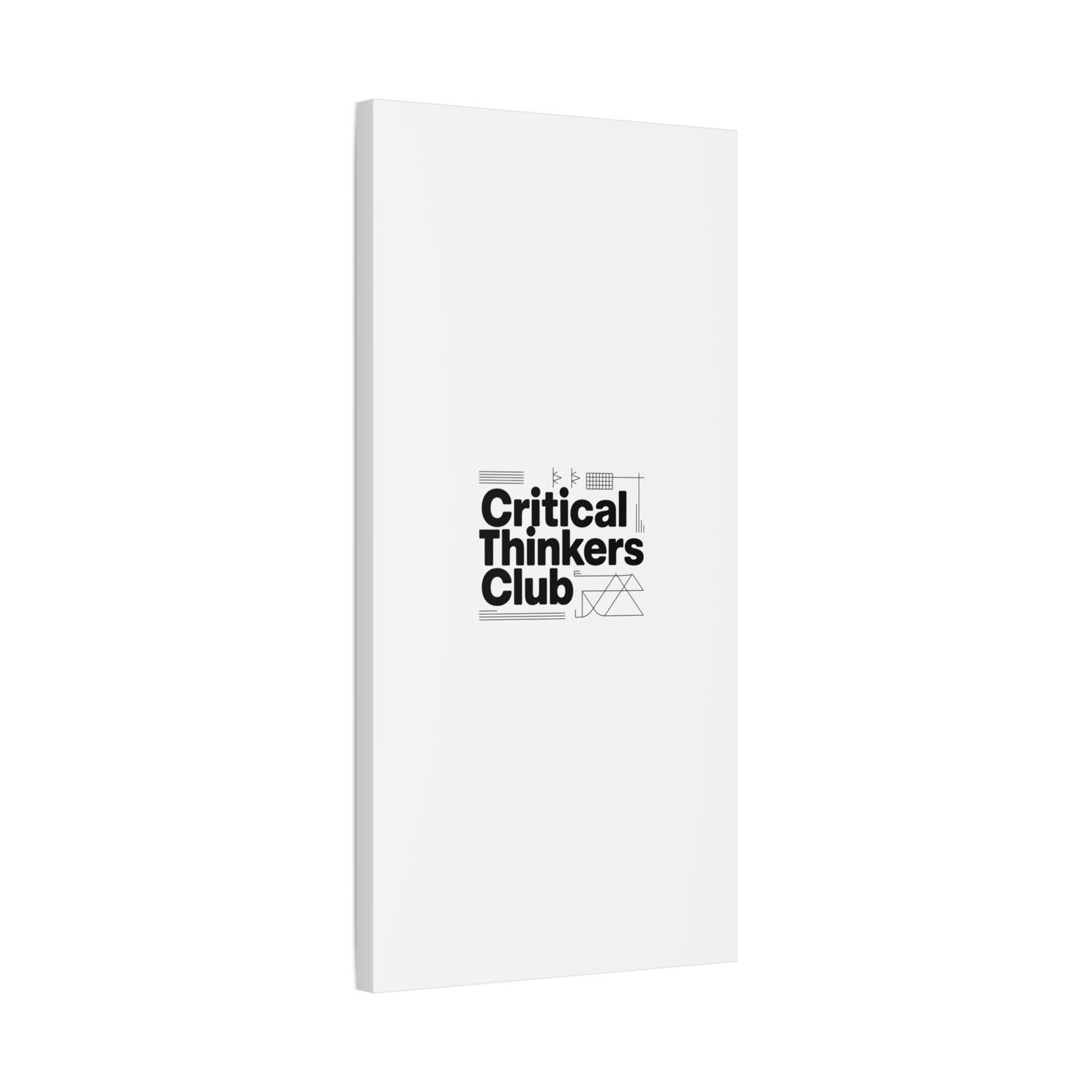 Critical Thinkers Club Canvas, Matte Stretched Art | Nerd Humor, Processing Moment