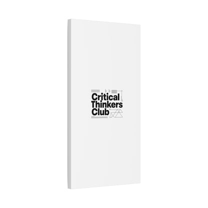 Critical Thinkers Club Canvas, Matte Stretched Art | Nerd Humor, Processing Moment