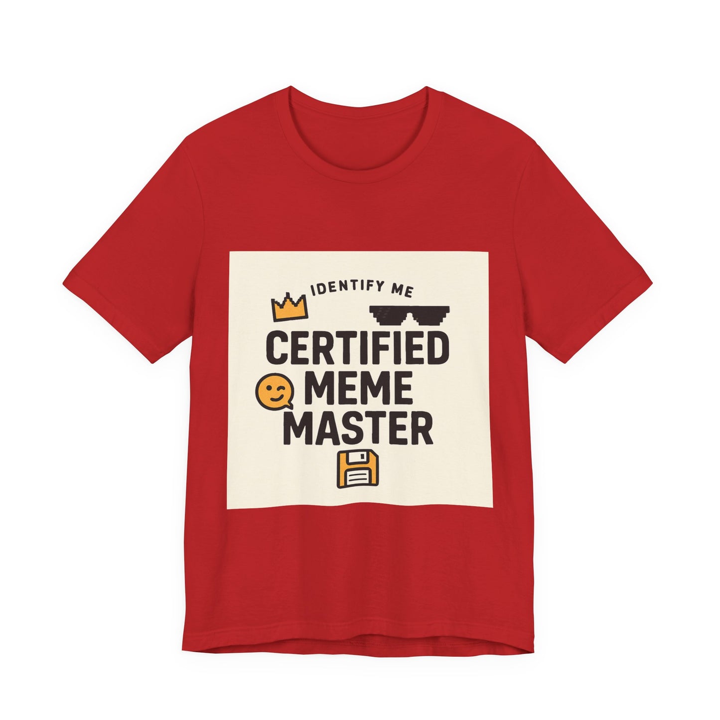 Certified Meme Master Unisex T-Shirt | Funny Internet Graphic Unisex Tee | Office | Cafe | Shopping | Tech