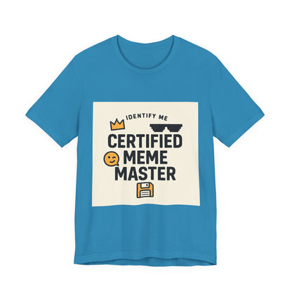 Certified Meme Master Unisex T-Shirt | Funny Internet Graphic Unisex Tee | Office | Cafe | Shopping | Tech
