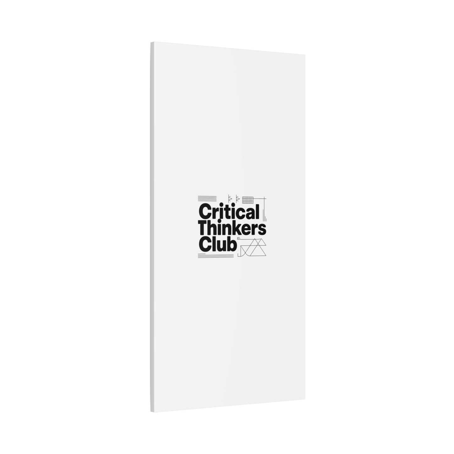 Critical Thinkers Club Canvas, Matte Stretched Art | Nerd Humor, Processing Moment