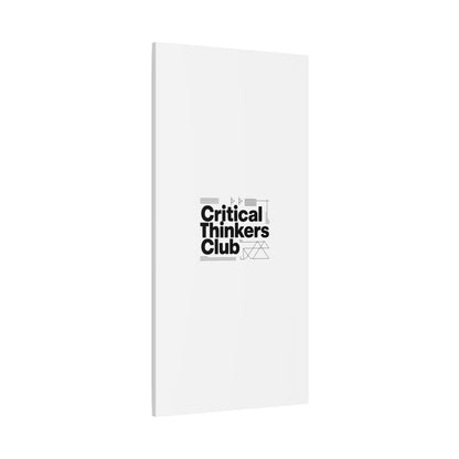 Critical Thinkers Club Canvas, Matte Stretched Art | Nerd Humor, Processing Moment