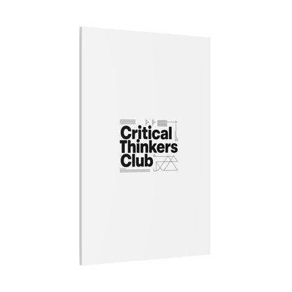 Critical Thinkers Club Canvas, Matte Stretched Art | Nerd Humor, Processing Moment