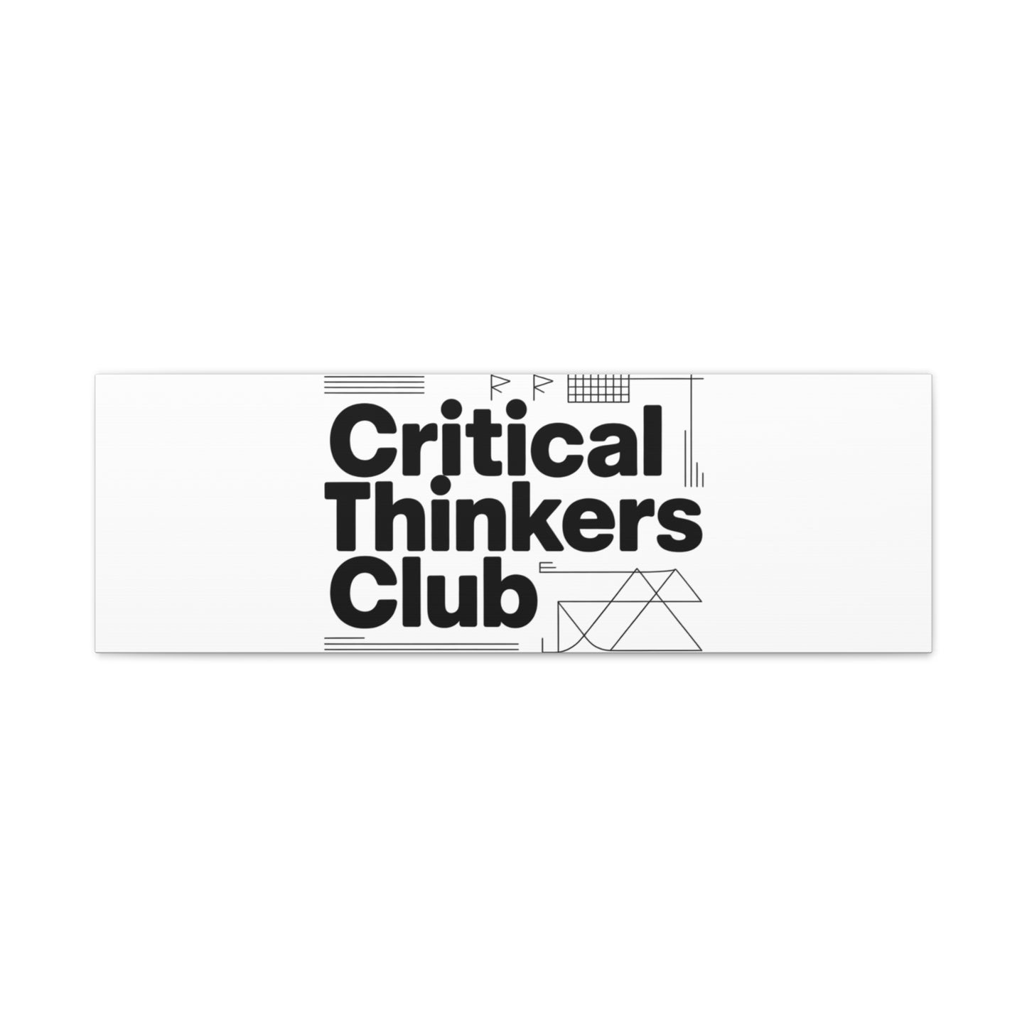Critical Thinkers Club Canvas, Matte Stretched Art | Nerd Humor, Processing Moment