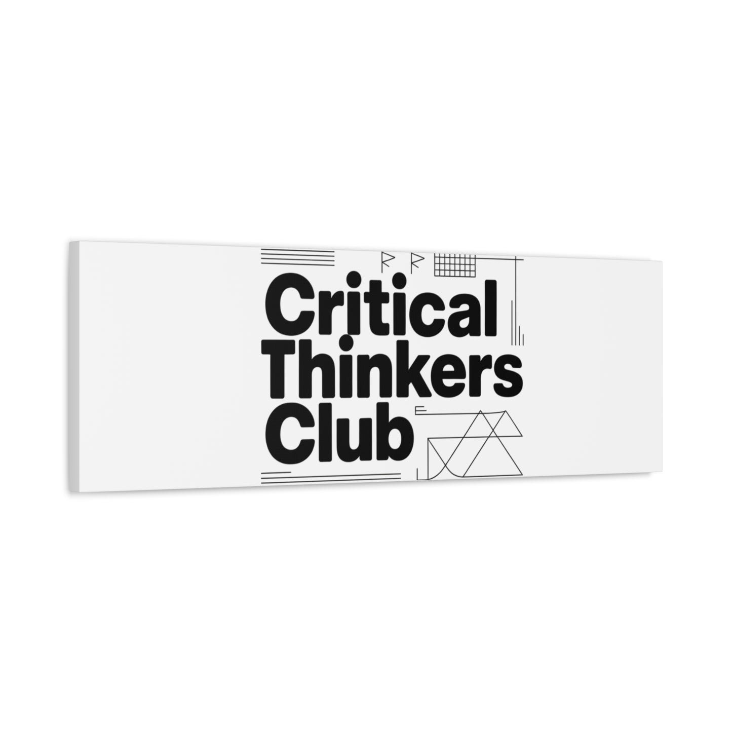 Critical Thinkers Club Canvas, Matte Stretched Art | Nerd Humor, Processing Moment