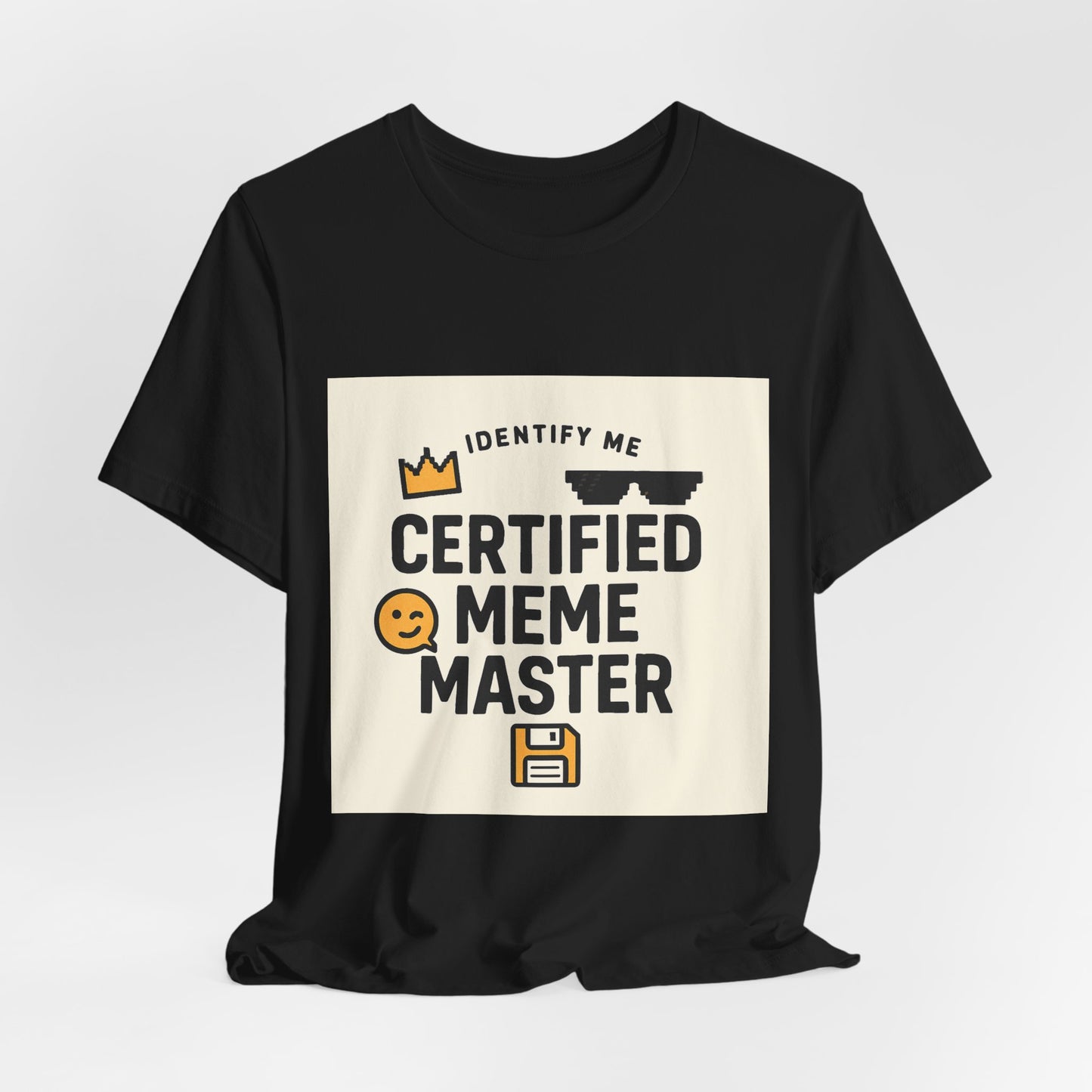 Certified Meme Master Unisex T-Shirt | Funny Internet Graphic Unisex Tee | Office | Cafe | Shopping | Tech