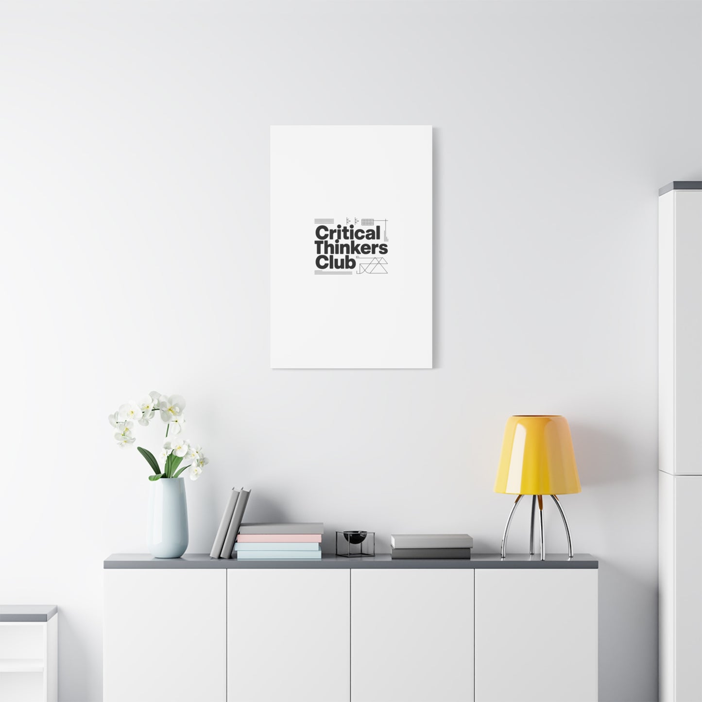 Critical Thinkers Club Canvas, Matte Stretched Art | Nerd Humor, Processing Moment