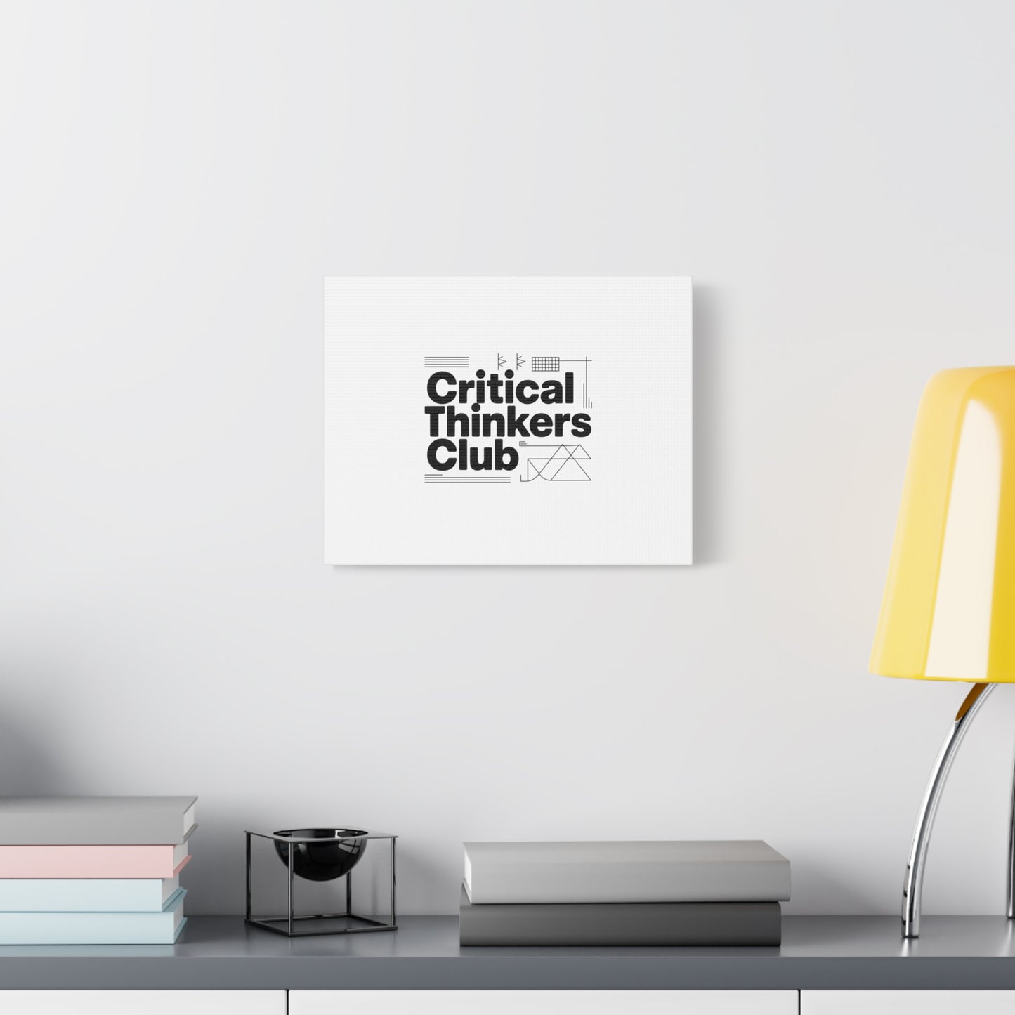 Critical Thinkers Club Canvas, Matte Stretched Art | Nerd Humor, Processing Moment