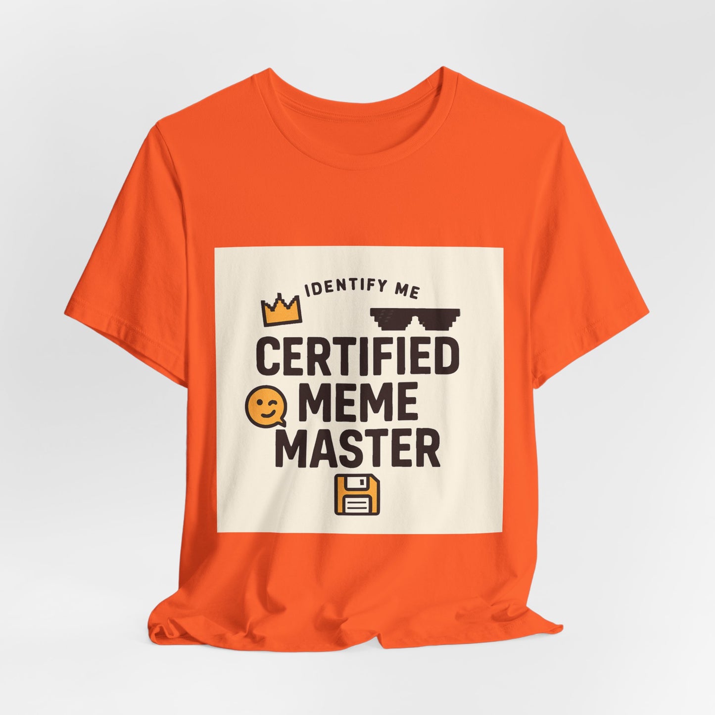 Certified Meme Master Unisex T-Shirt | Funny Internet Graphic Unisex Tee | Office | Cafe | Shopping | Tech