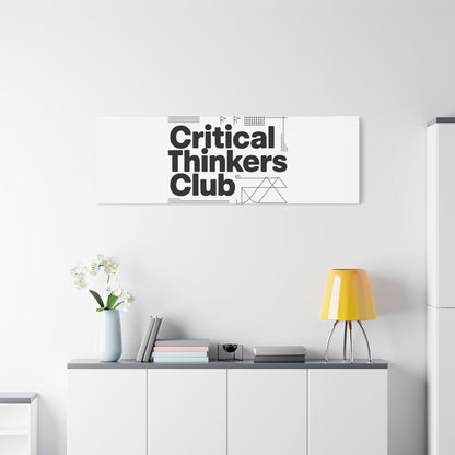 Critical Thinkers Club Canvas, Matte Stretched Art | Nerd Humor, Processing Moment