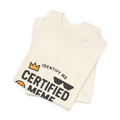 Certified Meme Master Unisex T-Shirt | Funny Internet Graphic Unisex Tee | Office | Cafe | Shopping | Tech