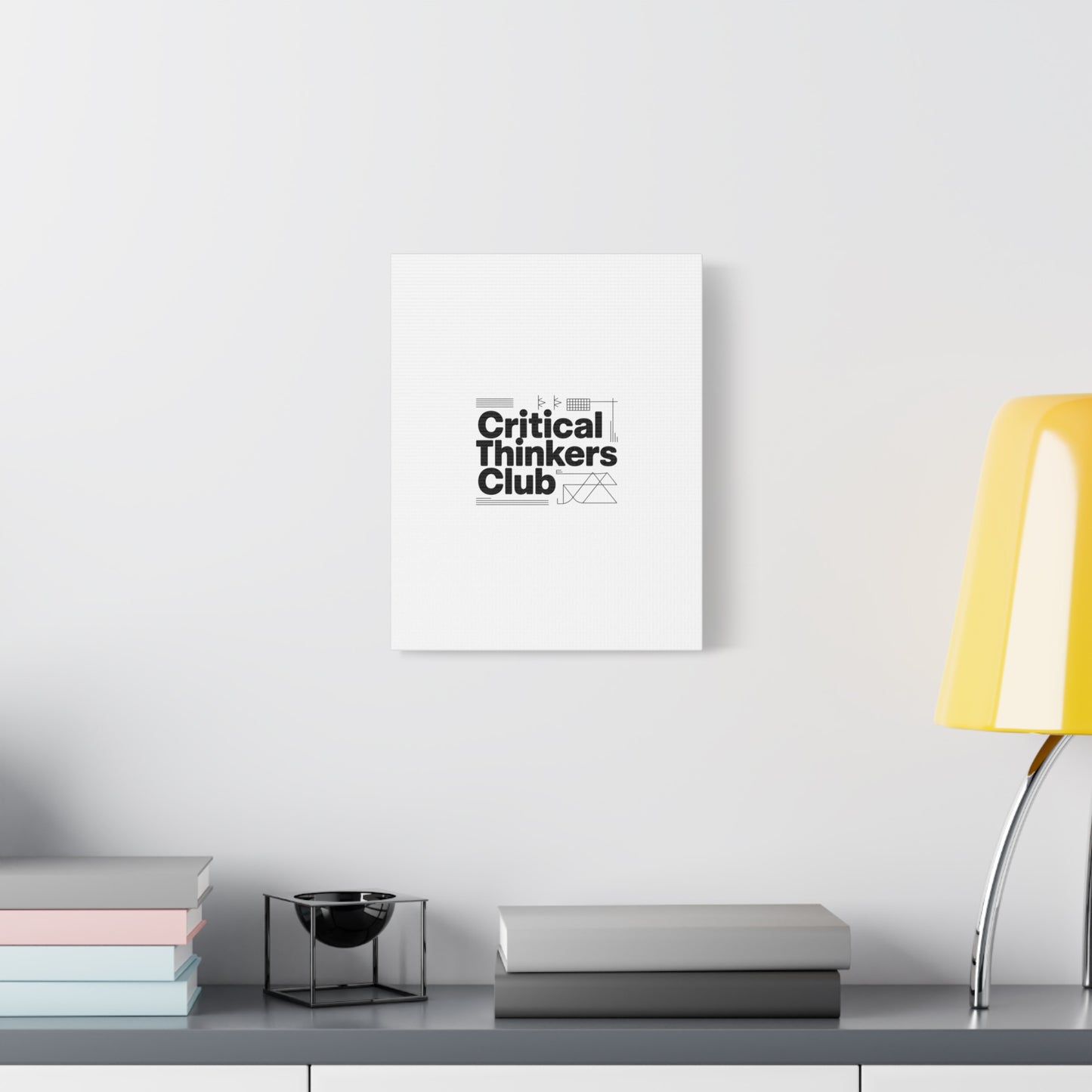Critical Thinkers Club Canvas, Matte Stretched Art | Nerd Humor, Processing Moment