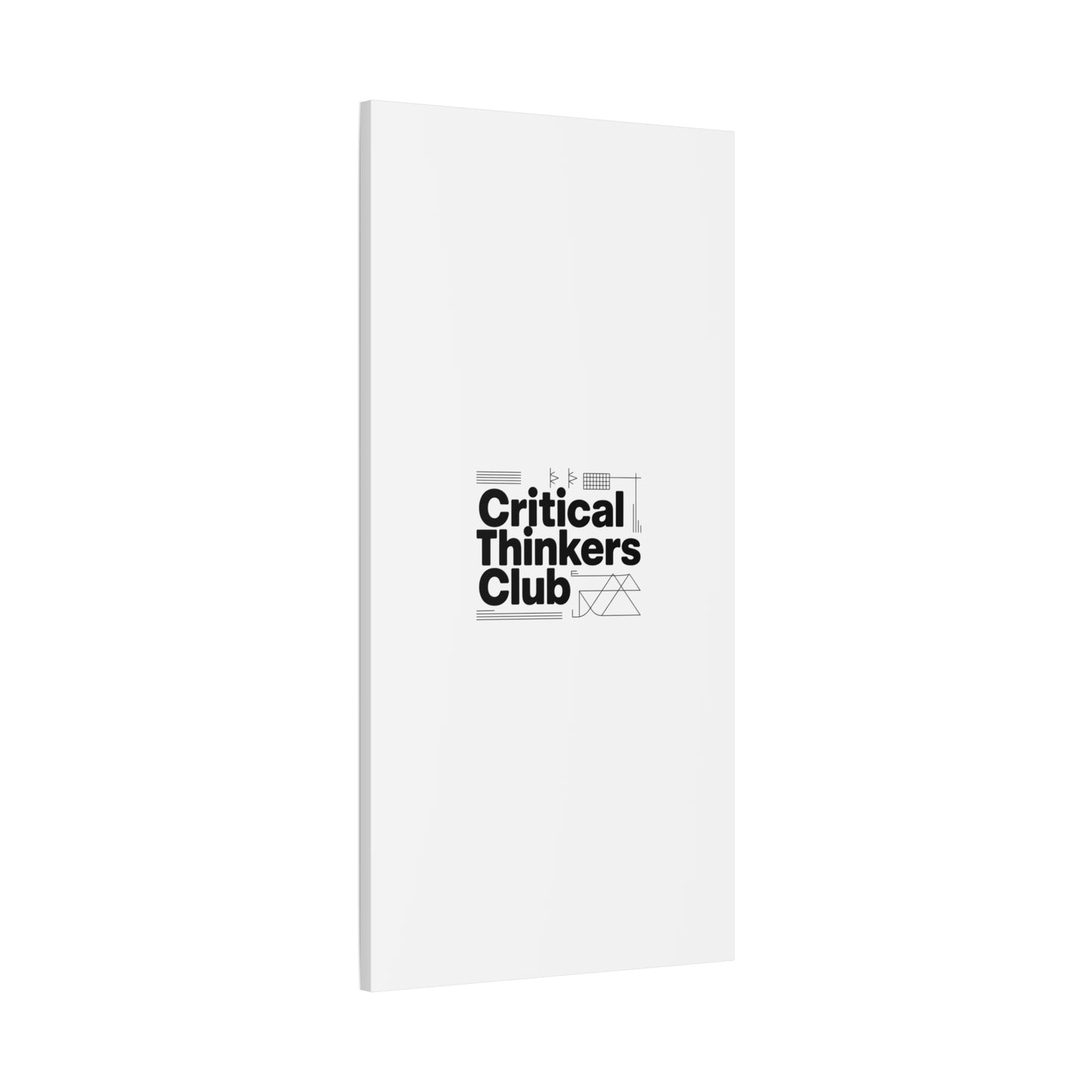 Critical Thinkers Club Canvas, Matte Stretched Art | Nerd Humor, Processing Moment