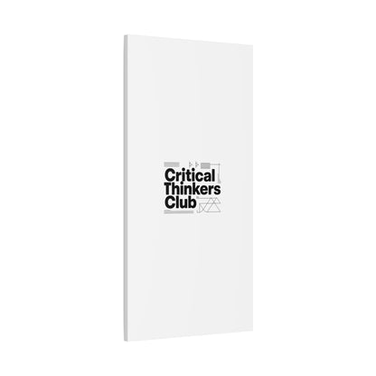 Critical Thinkers Club Canvas, Matte Stretched Art | Nerd Humor, Processing Moment