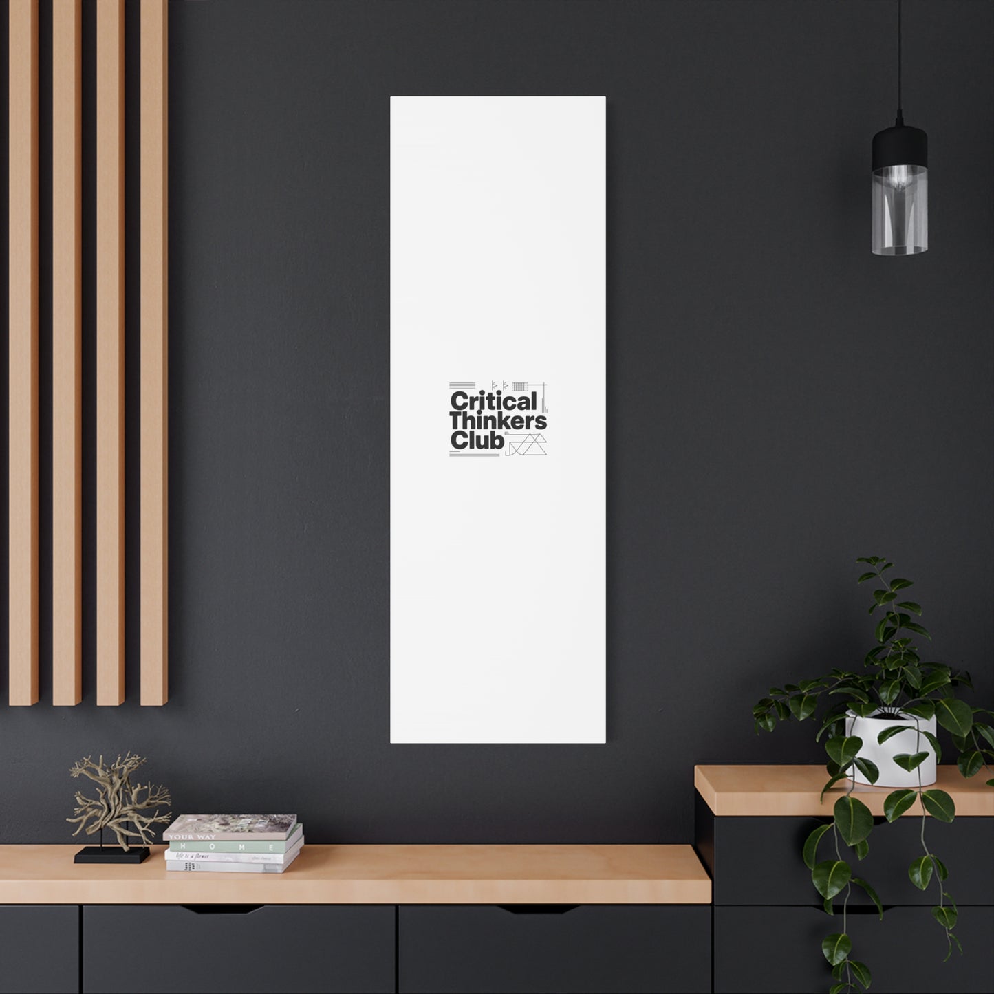 Critical Thinkers Club Canvas, Matte Stretched Art | Nerd Humor, Processing Moment