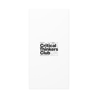 Critical Thinkers Club Canvas, Matte Stretched Art | Nerd Humor, Processing Moment