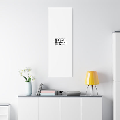 Critical Thinkers Club Canvas, Matte Stretched Art | Nerd Humor, Processing Moment