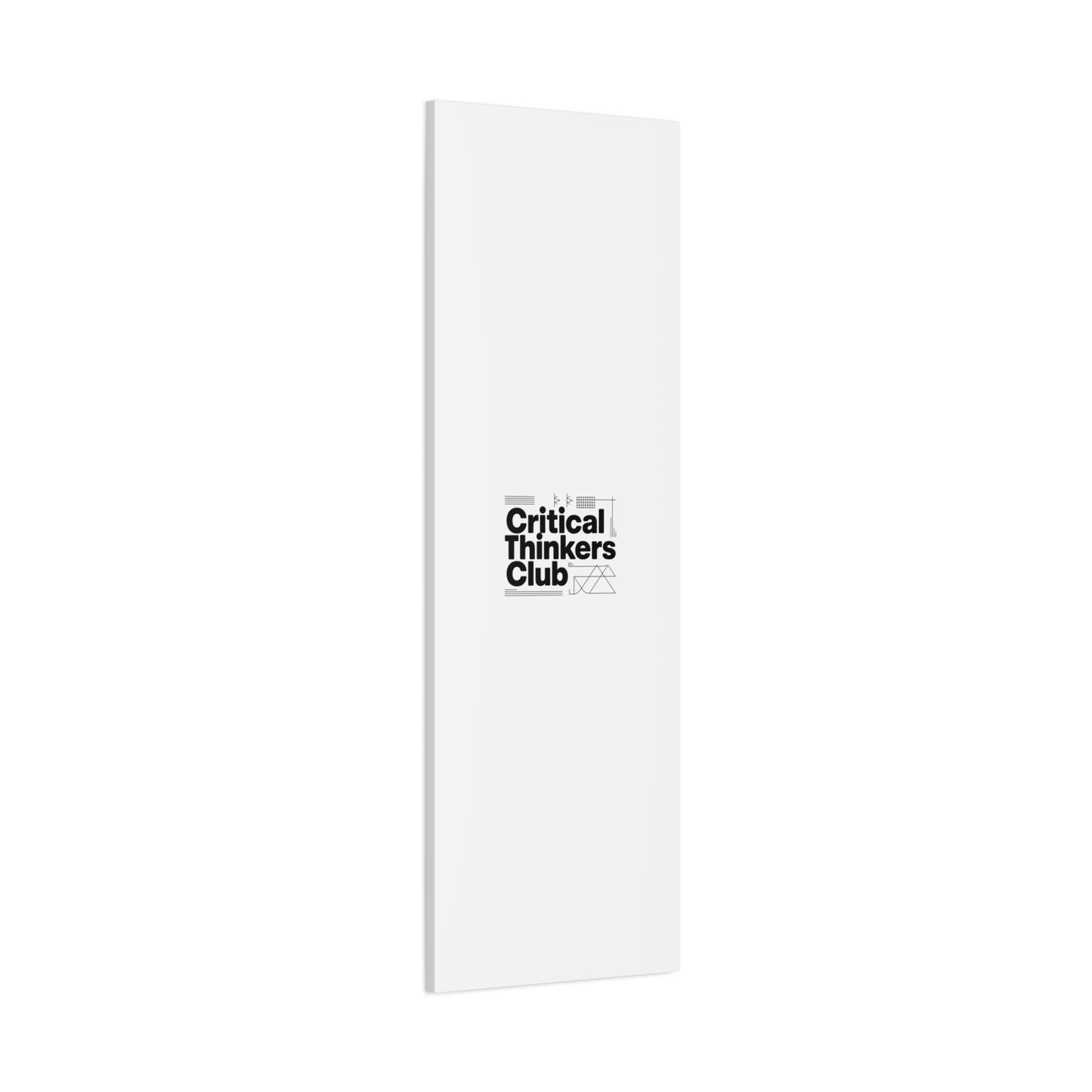 Critical Thinkers Club Canvas, Matte Stretched Art | Nerd Humor, Processing Moment