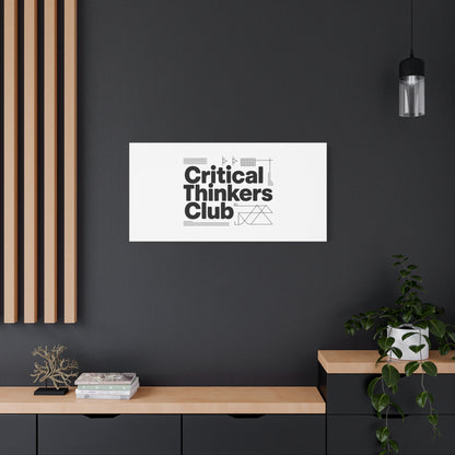 Critical Thinkers Club Canvas, Matte Stretched Art | Nerd Humor, Processing Moment