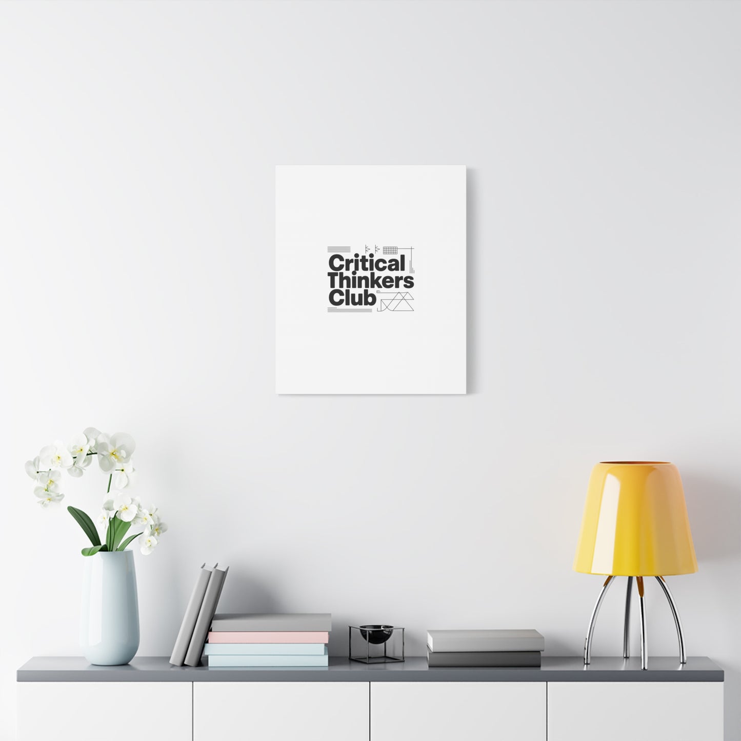 Critical Thinkers Club Canvas, Matte Stretched Art | Nerd Humor, Processing Moment