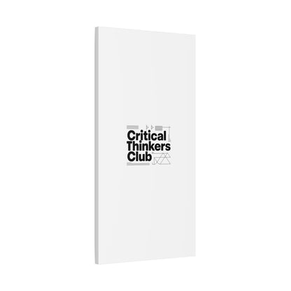 Critical Thinkers Club Canvas, Matte Stretched Art | Nerd Humor, Processing Moment