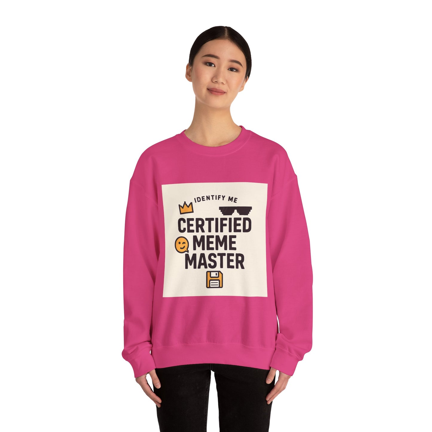 Certified Meme Master Unisex sweatshirt | funny internet meme design | Office | Tech | Online Chat | Trend