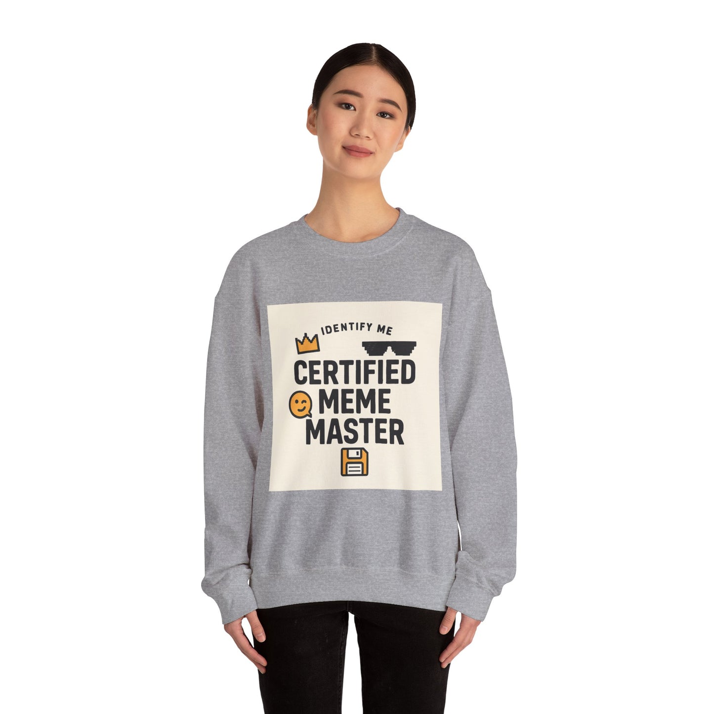 Certified Meme Master Unisex sweatshirt | funny internet meme design | Office | Tech | Online Chat | Trend
