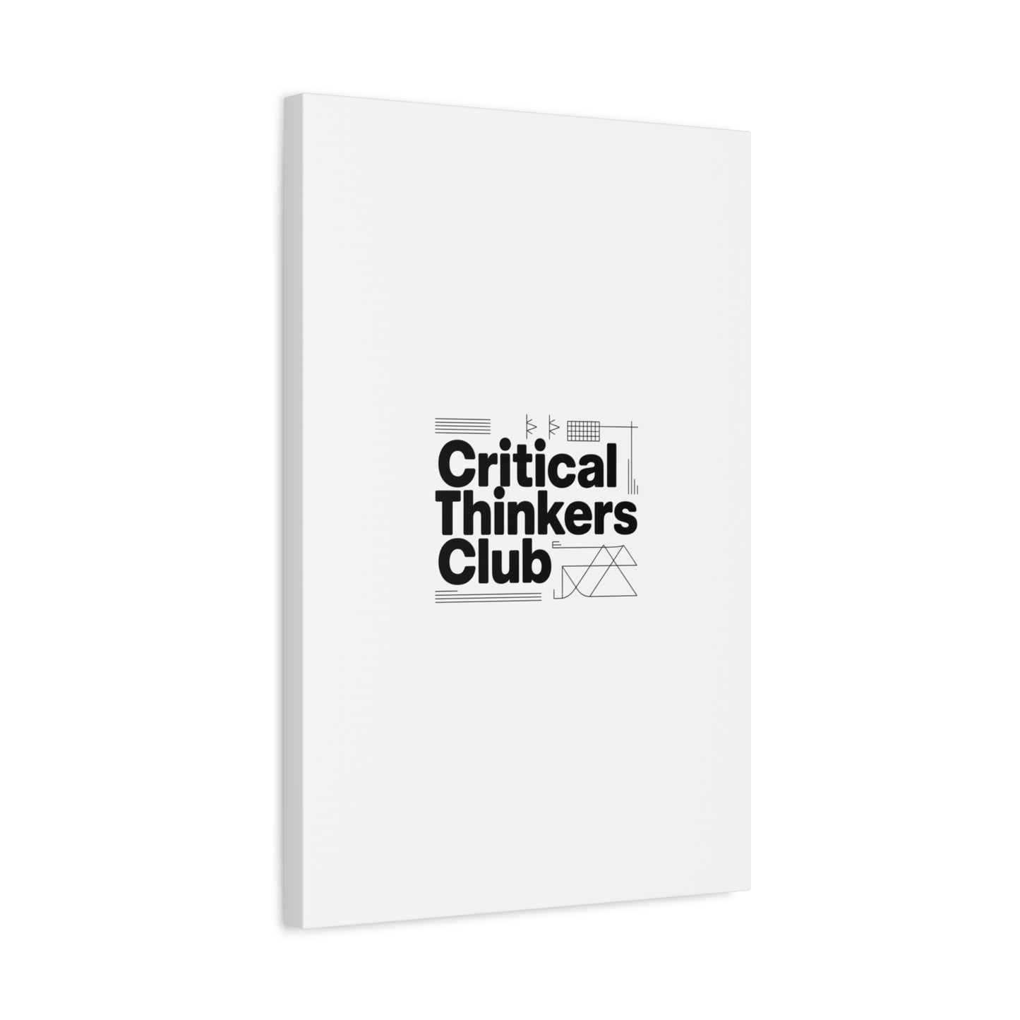 Critical Thinkers Club Canvas, Matte Stretched Art | Nerd Humor, Processing Moment
