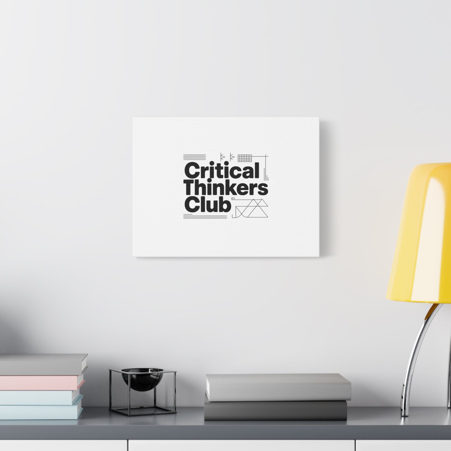 Critical Thinkers Club Canvas, Matte Stretched Art | Nerd Humor, Processing Moment
