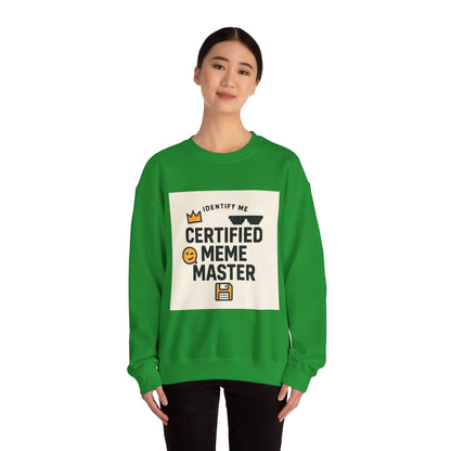 Certified Meme Master Unisex sweatshirt | funny internet meme design | Office | Tech | Online Chat | Trend